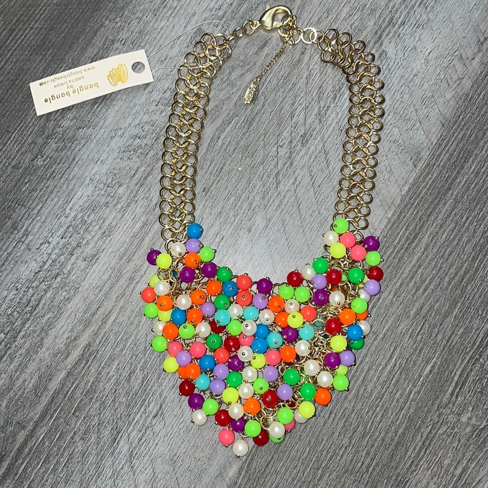 AMRITA SINGH bangle bangle colorful necklace!RARE&NEW